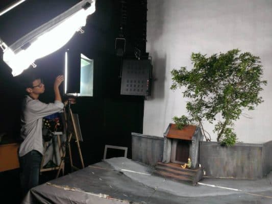 Behind the scene